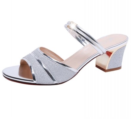 2021 Women's Sandals Mid Heel Sandals Shoes Women Square Heel Ladies Sandalias Buckle Sandals Ankle Strap High Heel Sandals